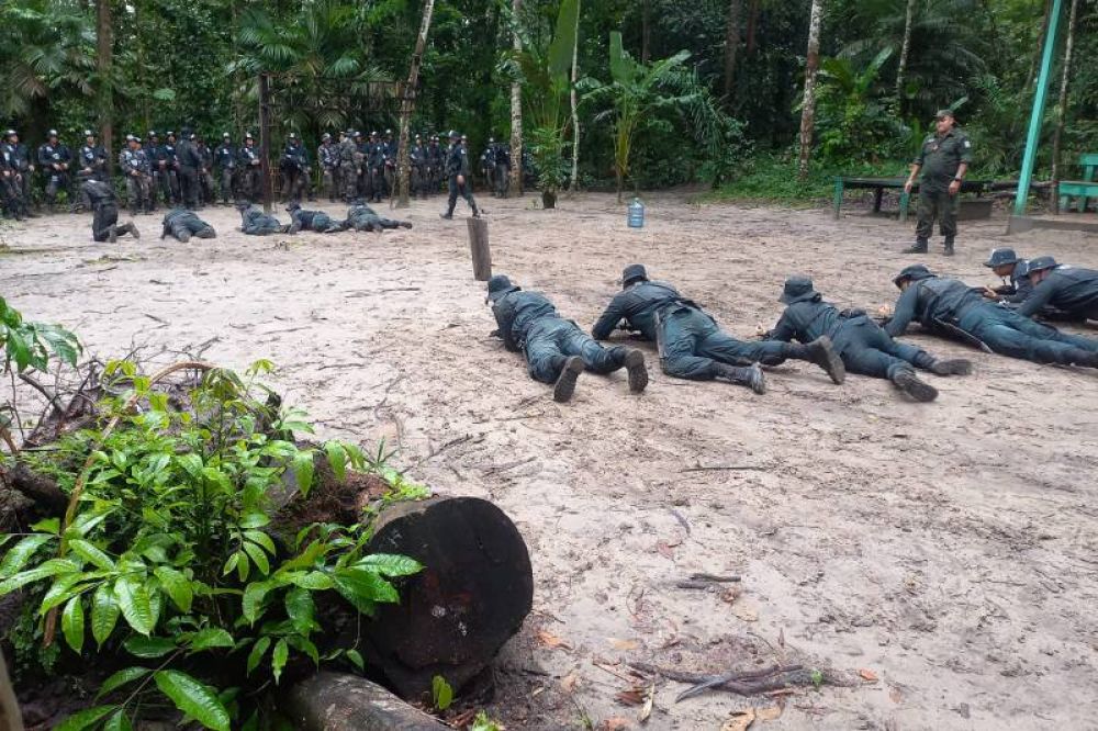 A&ccedil;&otilde;es t&aacute;ticas de combate na selva integram o treinamento dos efetivos que atuar&atilde;o no combate ao desmatamento no Par&aacute; / Foto: Divulga&ccedil;&atilde;o