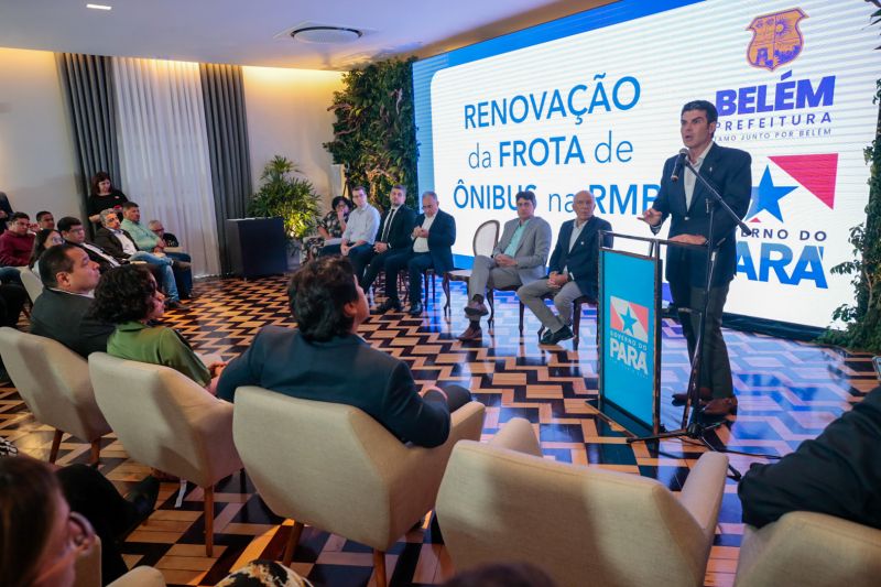 Helder Barbalho uniu a gest&atilde;o p&uacute;blica ao Sindicato das Empresas para renovar totalmente a frota de &ocirc;nibus na capital