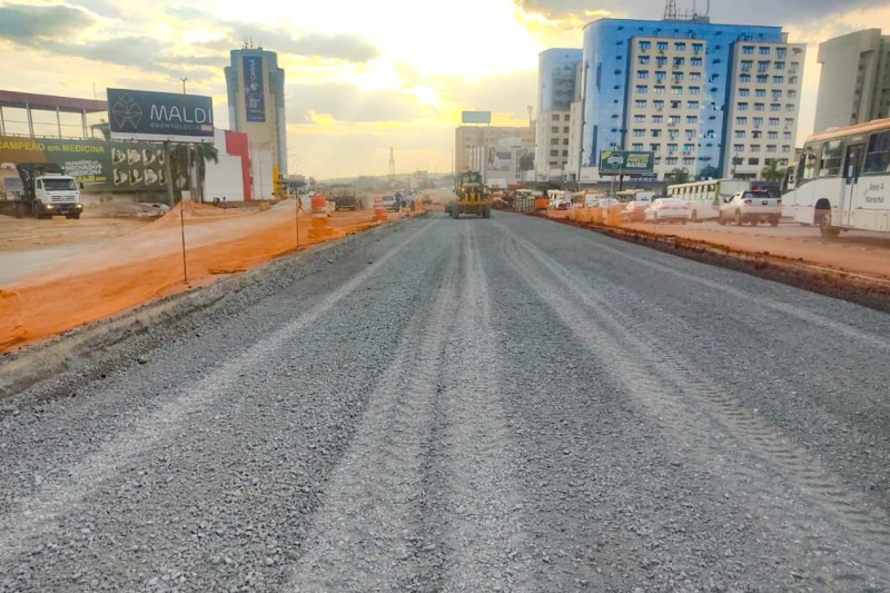 Via entre boulevard do Túnel de Taguatinga e EPTG pronta para pavimentação