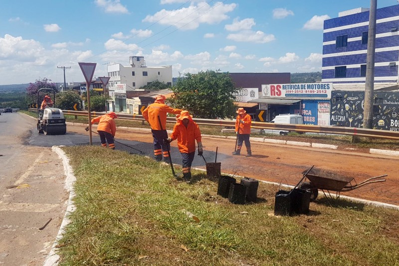 Moradores de Sobradinho ganham mais conforto com restauração de rotatória