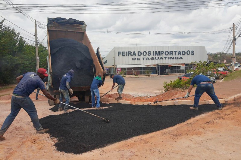 Novos acesso e bocas de lobo para a Feira dos Importados de Taguatinga