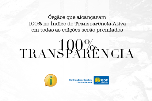 Homenagem a órgãos do GDF que alcançaram 100% de transparência ativa 