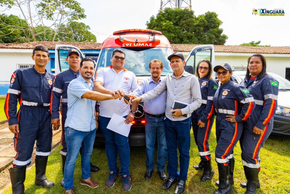Saúde de Xinguara recebe Nova Ambulância do SAMU e Picape para a CAF