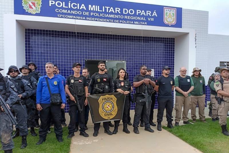 Agentes de vários órgãos integram a Operação Curupira, que vem combatendo crimes ambientais no Pará / Foto: Ascom SEGUP