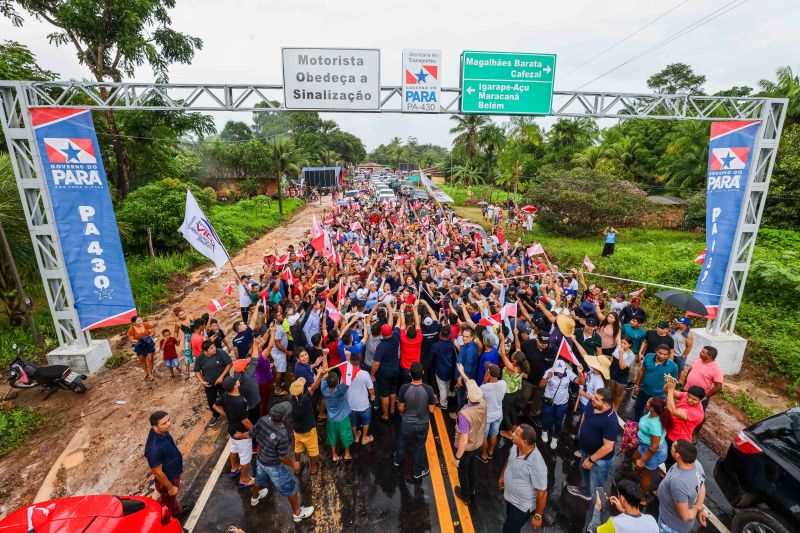 Governo do Pará entrega nova PA-430 construída e pavimentada para incentivar o turismo na região nordeste