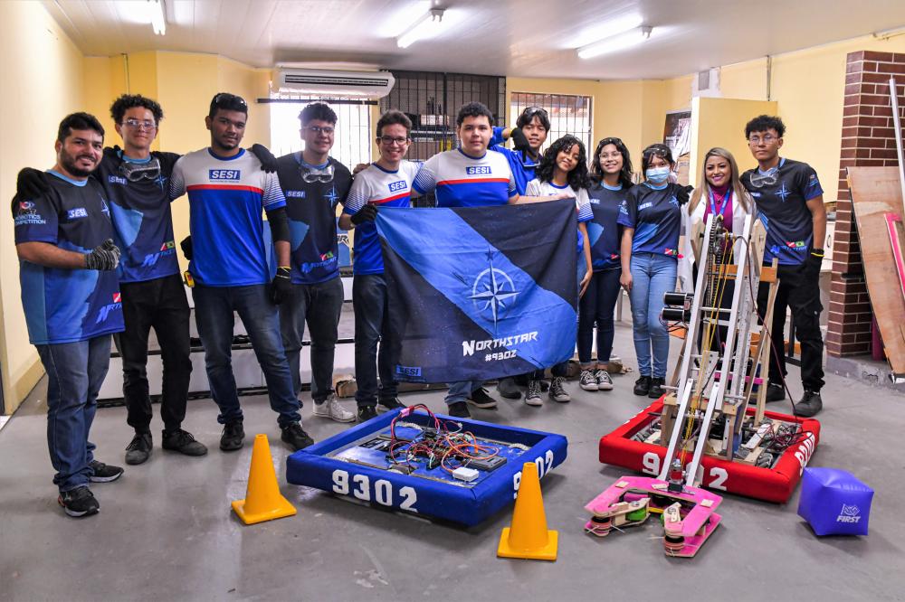 Foto: reprodução / fiepa / Na imagem, Equipe Northstar - Escola SESI Belém