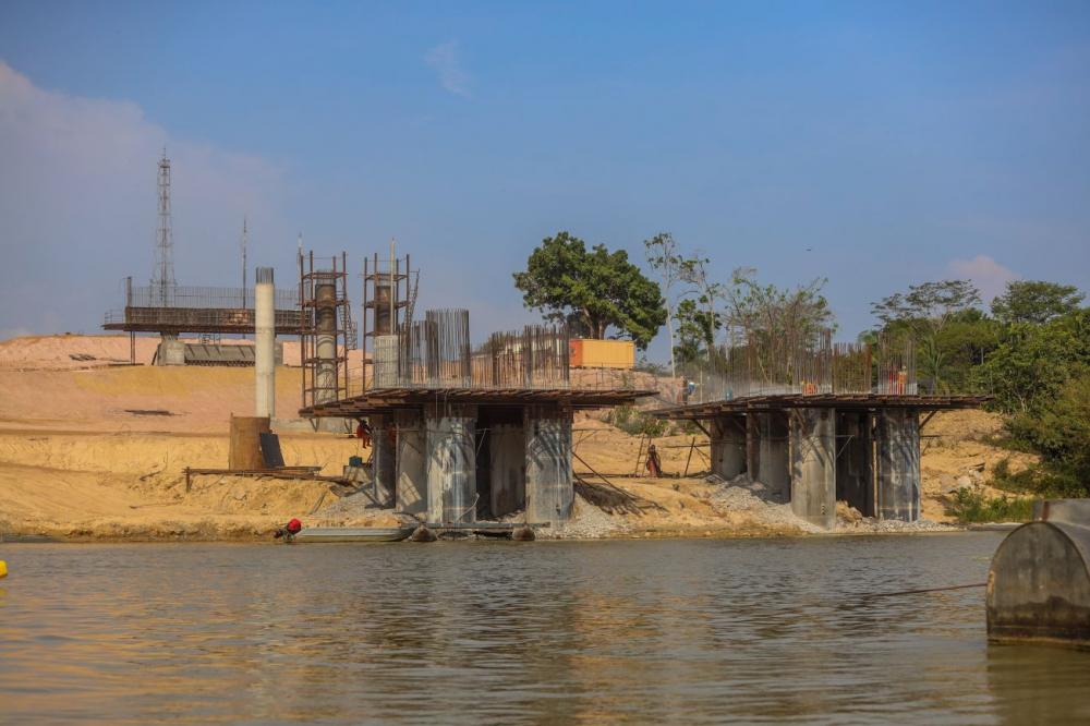 Obras da ponte sobre Rio Fresco alcançam 70% na região de Integração do Araguaia