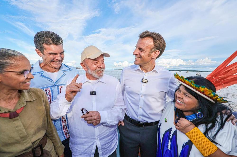 Governador do Pará recebe os presidentes Lula e Macron, em Belém